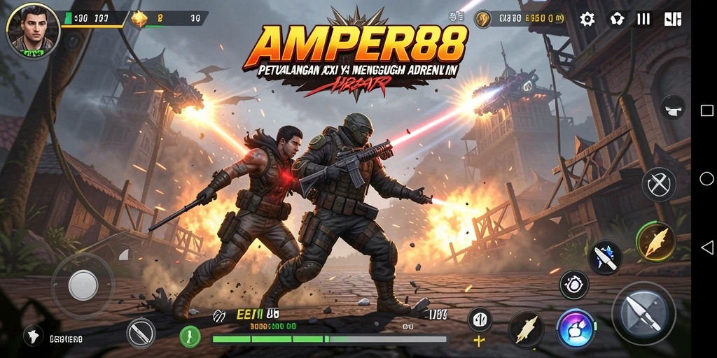 Tangkapan layar menunjukkan aksi mendebarkan di <strong>AMPER88</strong>.