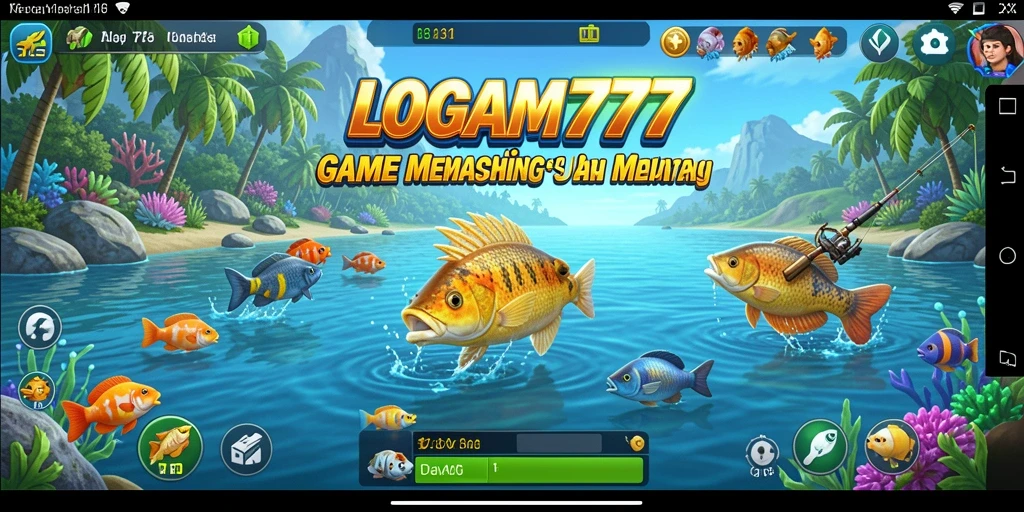Tampilan utama LOGAM777 menampilkan suasana memancing yang memukau dan menantang.