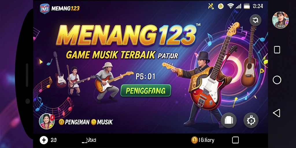 Screenshot gameplay <strong>MENANG123</strong> menampilkan momen seru saat bernyanyi.
